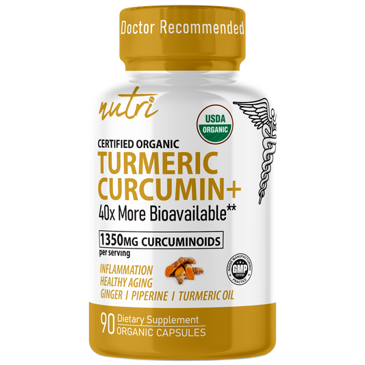 Turmeric Curcumin+, 1350mg, Organic