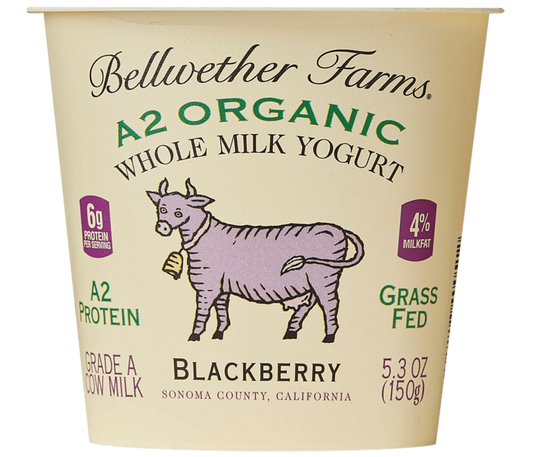 Yogurt, Whole Milk, Blackberry, A2 Organic