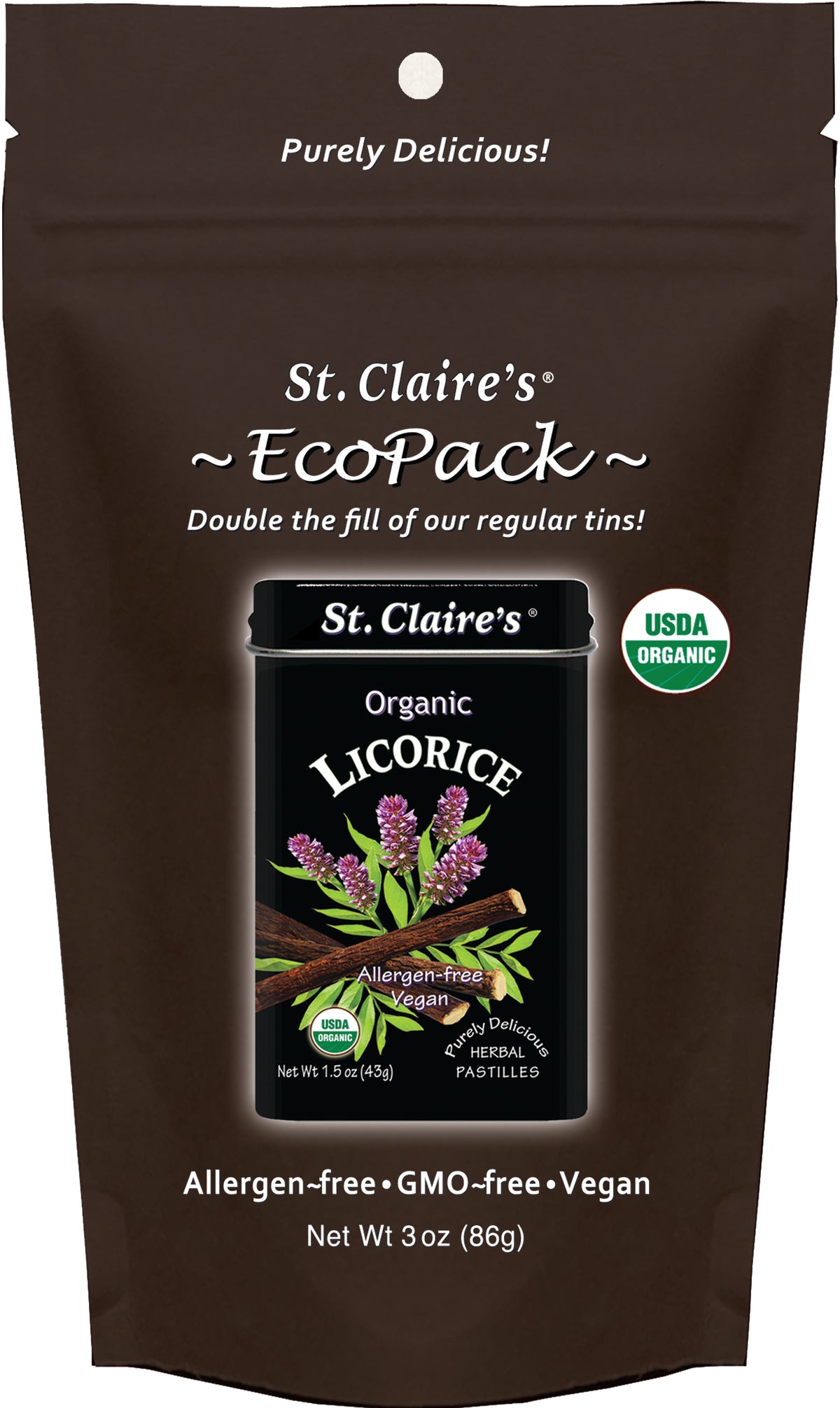 Licorice, Pastilles, Organic
