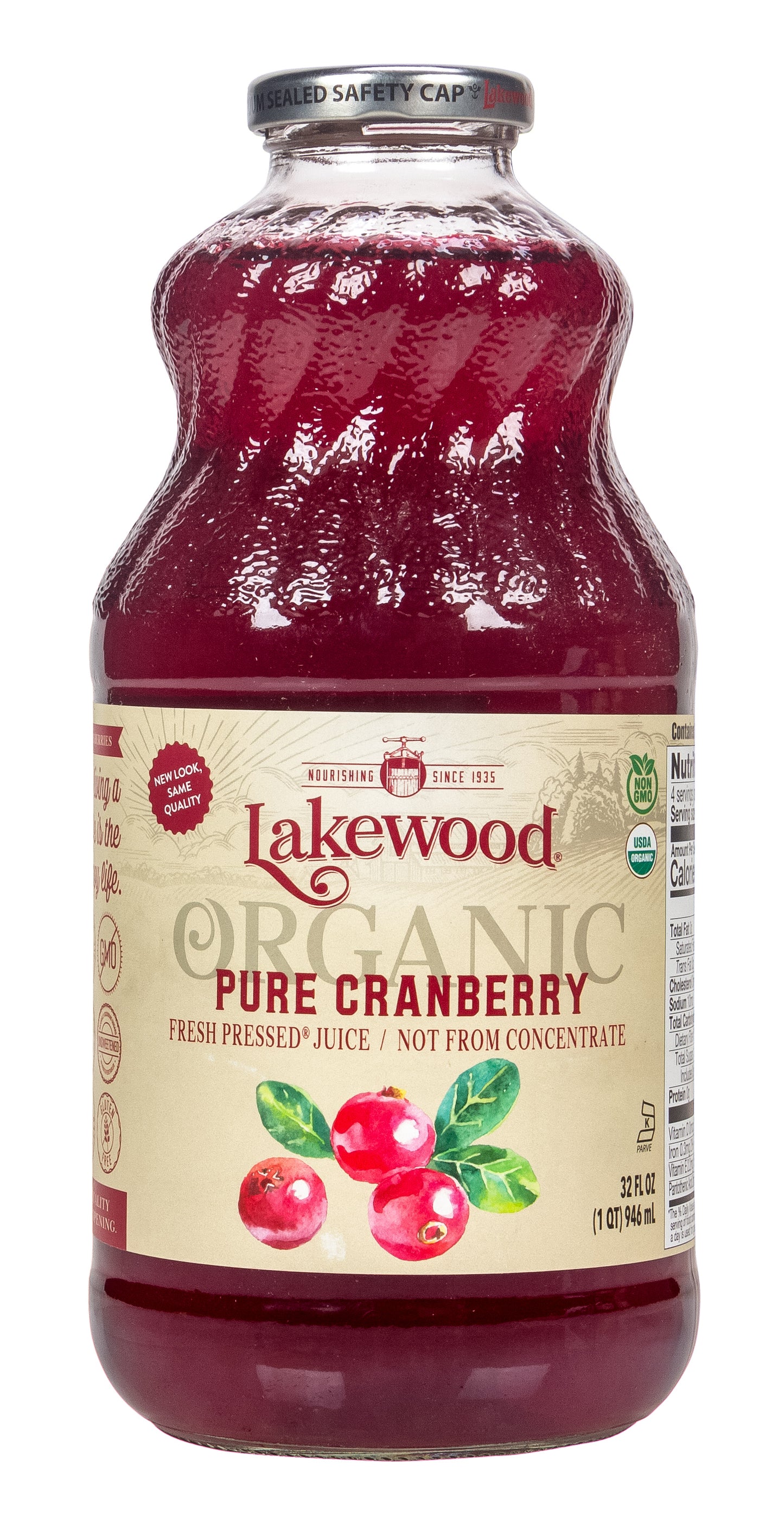 Cranberry Juice, Pure, Organic