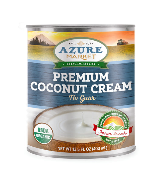 Coconut Cream, Premium, 20-22% Fat, No Guar, Organic
