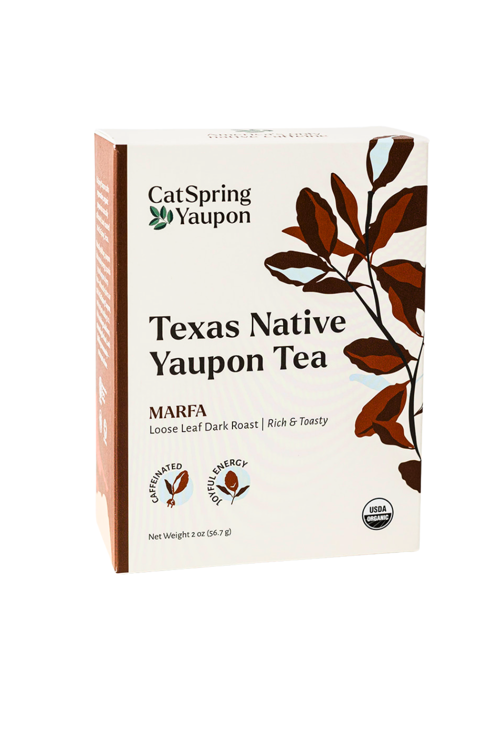 Tea, Loose Leaf, Yaupon, Marfa, Dark Roast, Organic