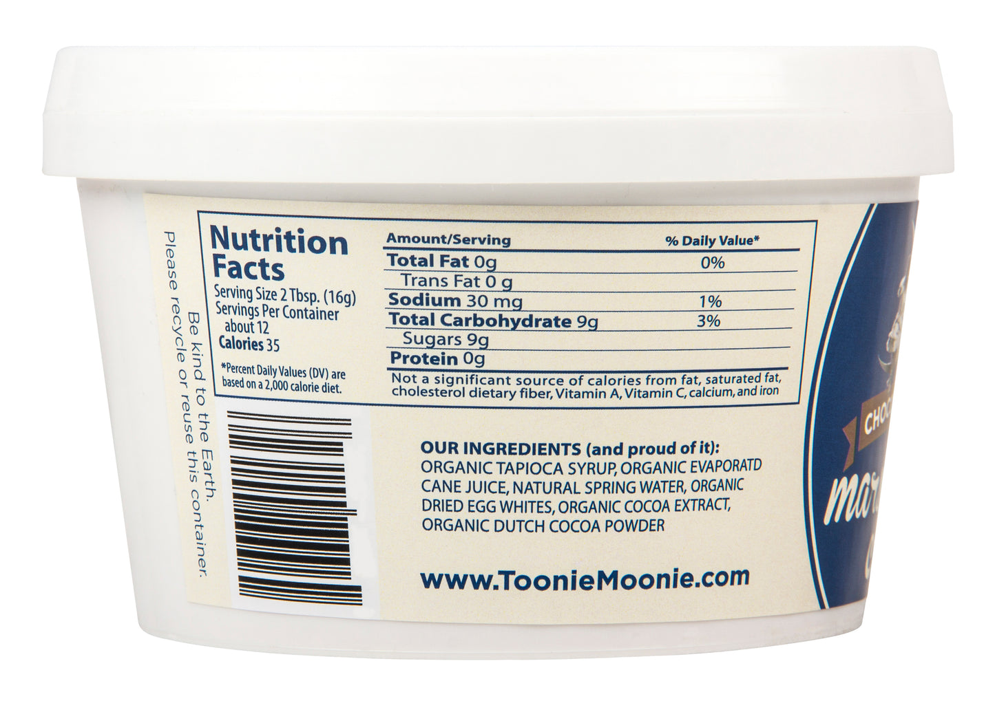 Marshmallow Creme, Chocolate, Organic