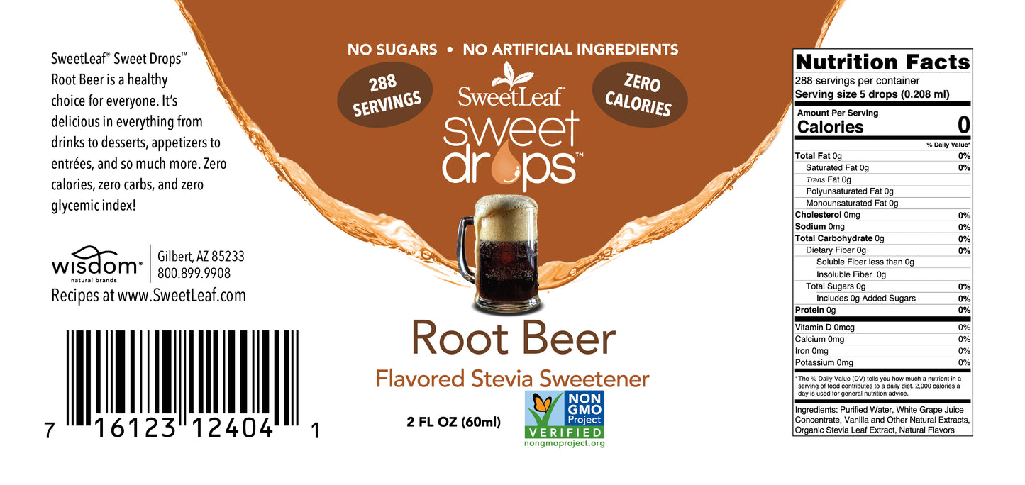 Stevia Clear Liquid, Root Beer