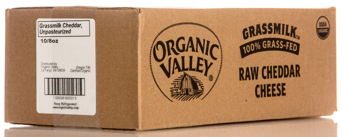 Cheddar Cheese, Raw, Grassmilk, Organic