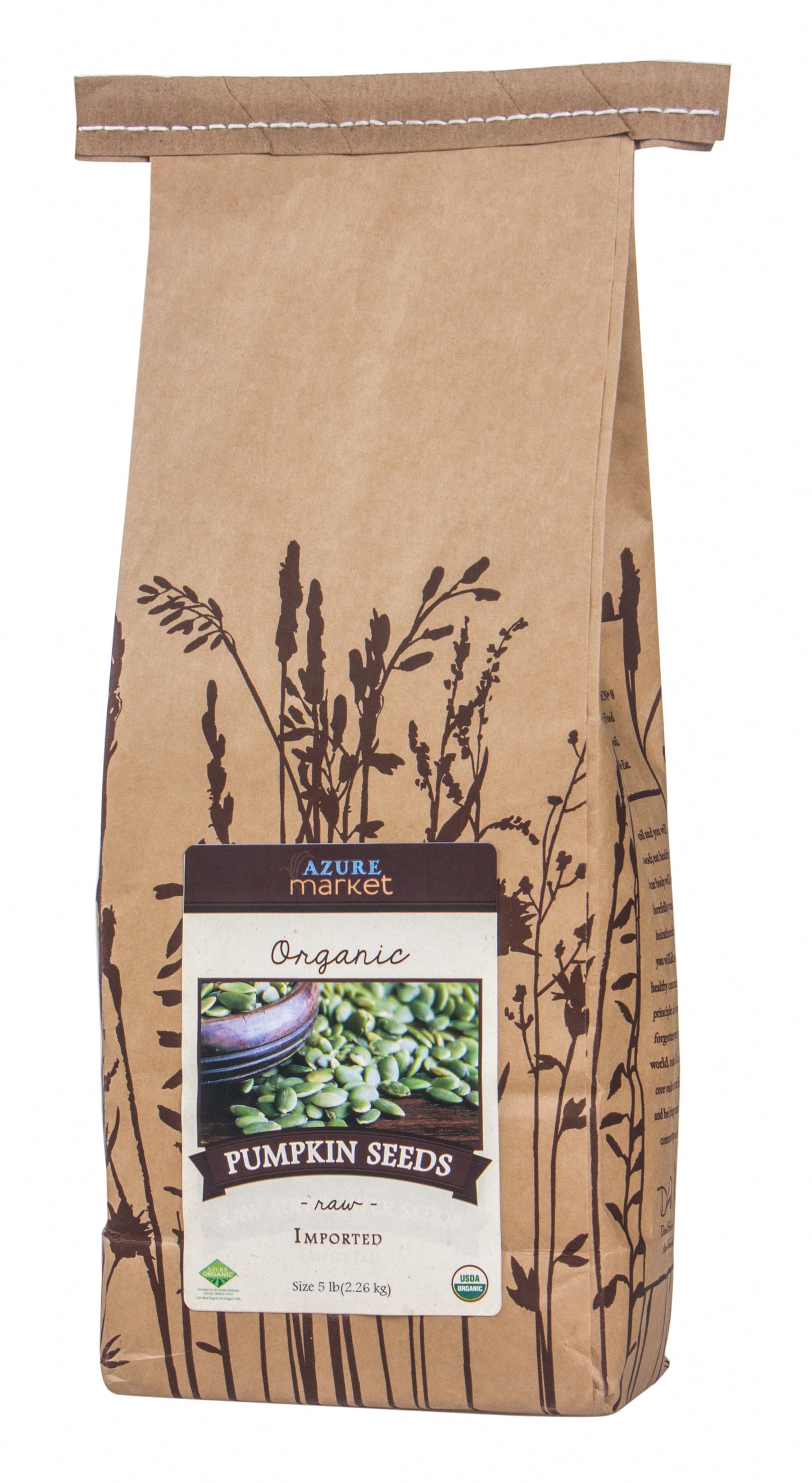 Pumpkin Seeds, Raw, (Hull-less), Imported, Organic