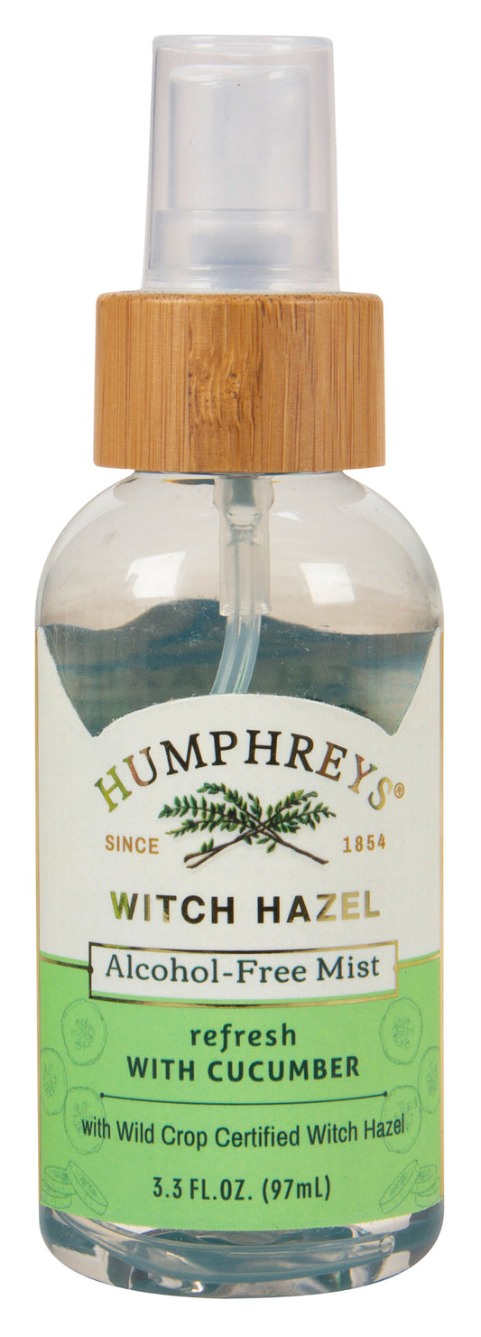 Facial Mist Witch Hazel Refresh with Cucumber, Alcohol Free