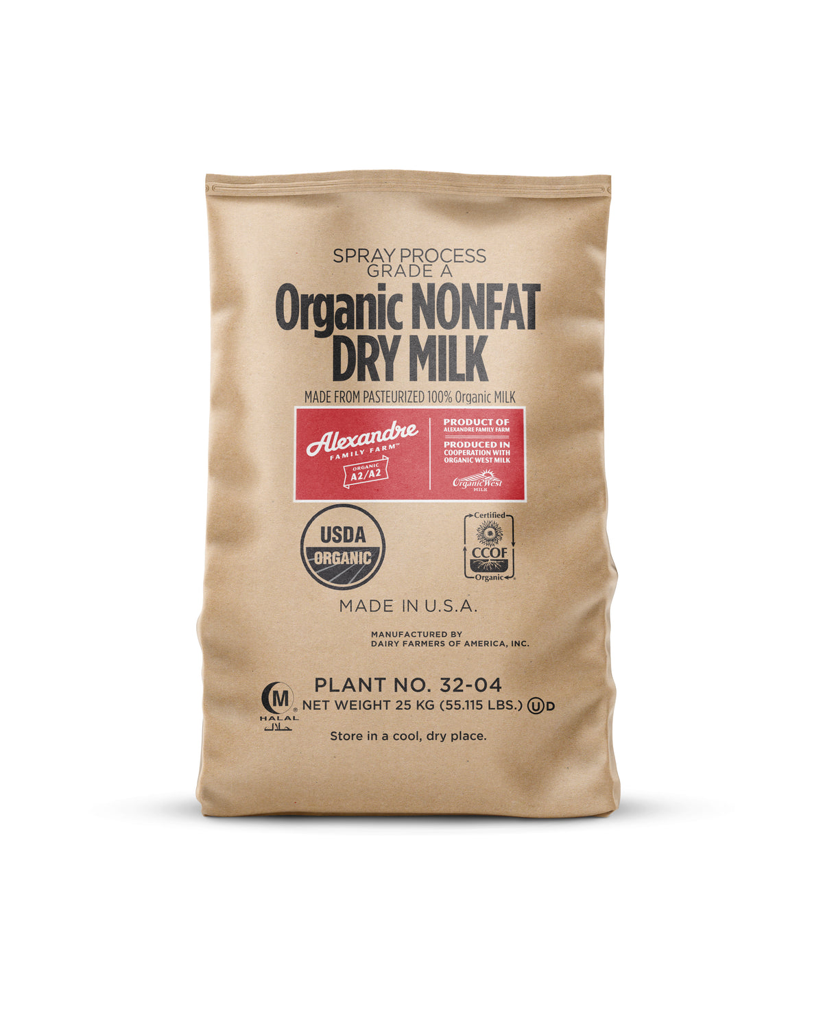 Milk Powder, Non-Fat, A2/A2, Organic