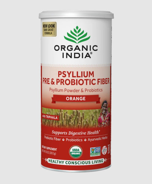Psyllium Pre & Probiotic Fiber, Orange, Organic