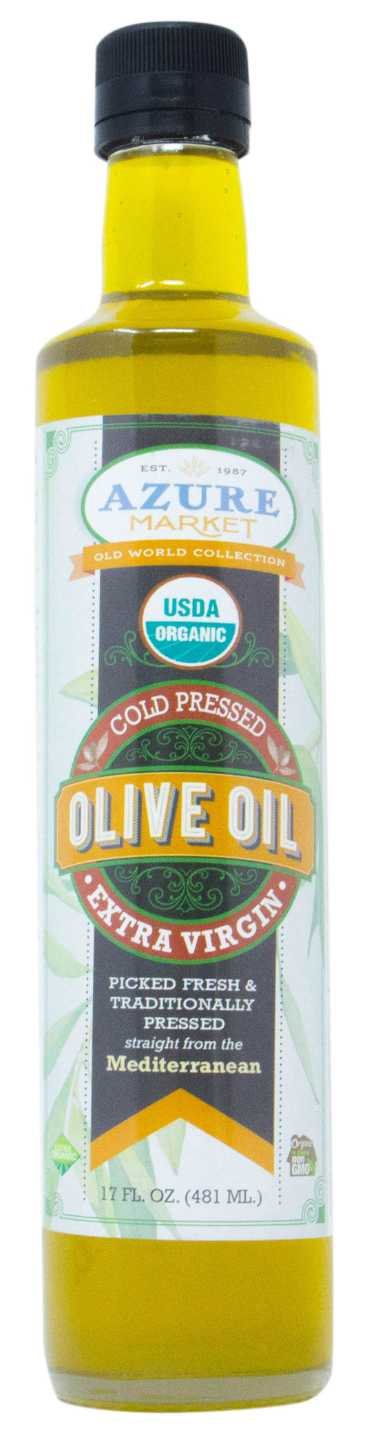 Olive Oil, Extra Virgin, Cold Pressed, Organic