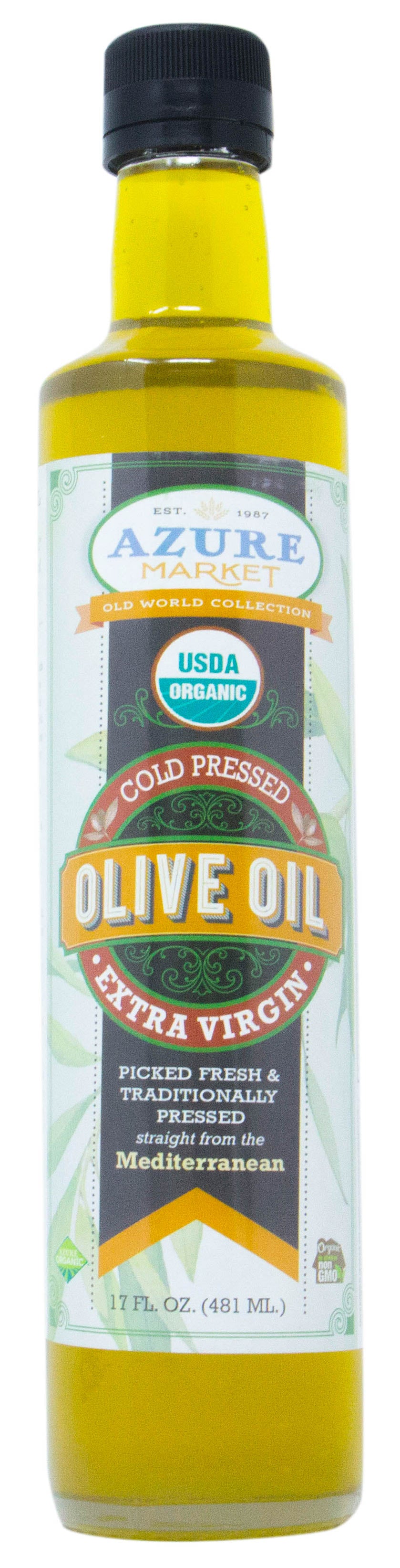 Olive Oil, Extra Virgin, Cold Pressed, Organic