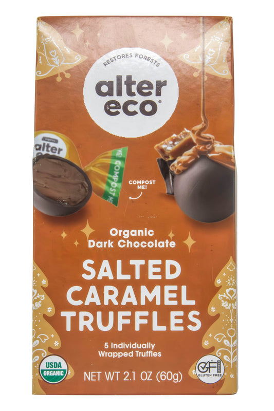 Chocolate Truffles, Salted Caramel, Organic