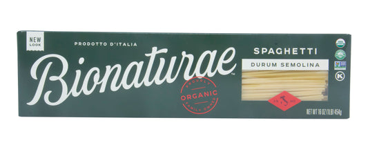 Spaghetti Durum Semolina Pasta, Organic
