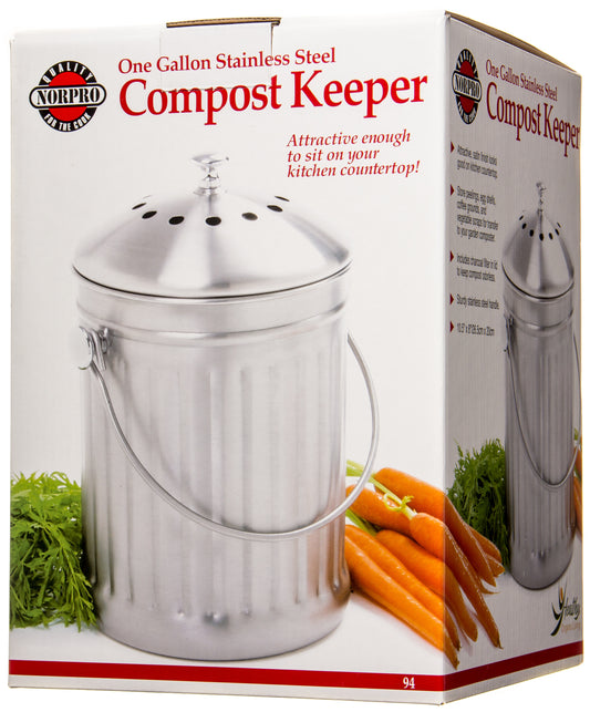 Compost Keeper, Stainless Steel