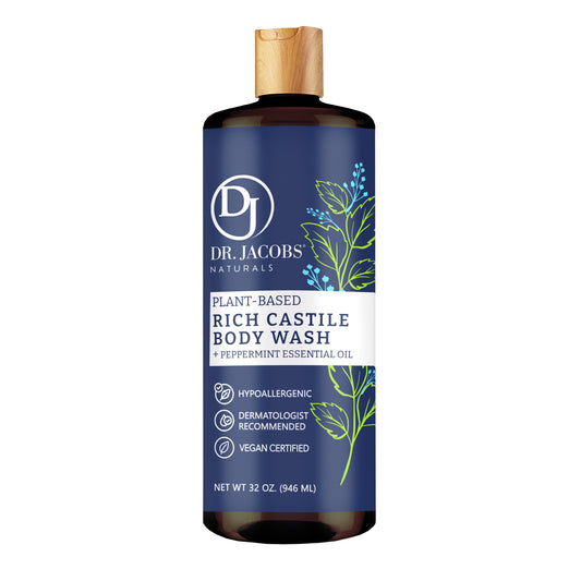 Castile body Wash, Plant-Based, Peppermint