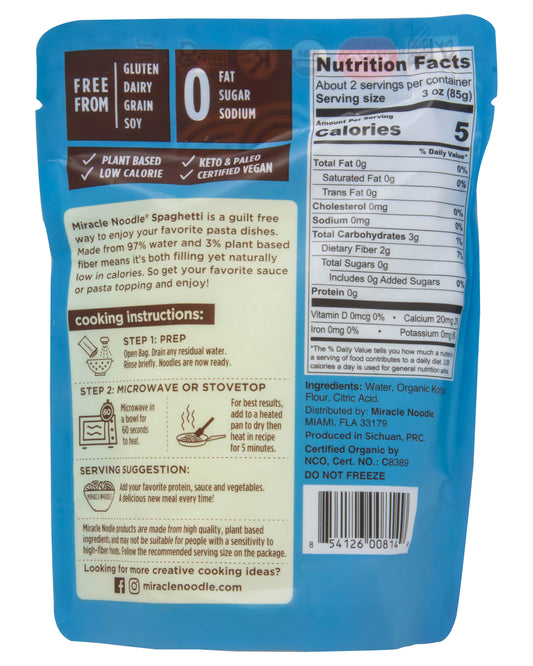 Ready-to-Eat, Spaghetti Noodles, Organic