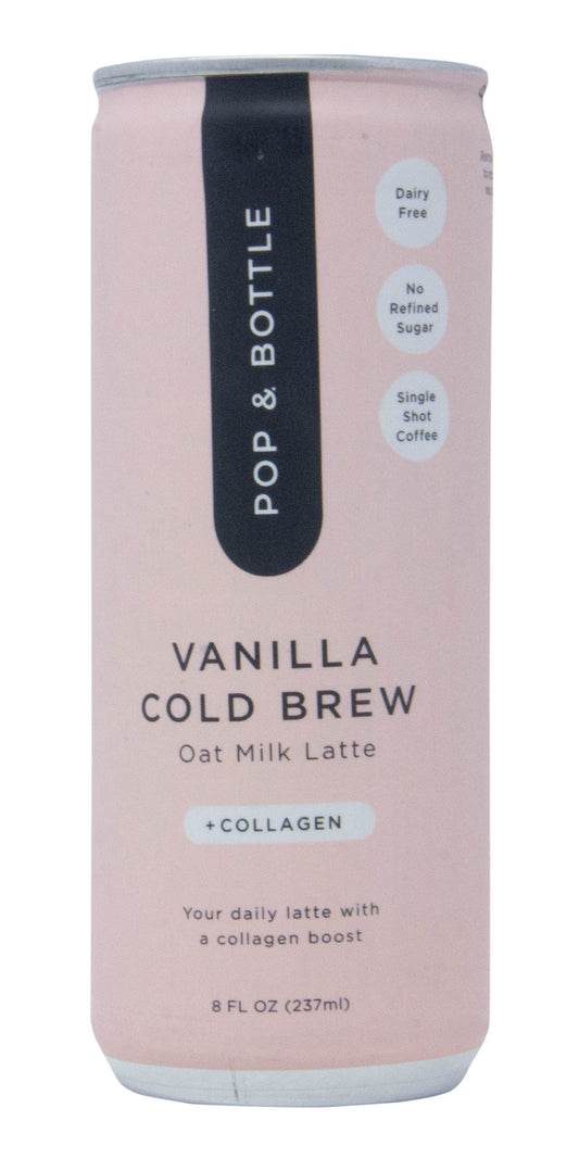 Cold Brew Oat Milk Latte + Collagen, Vanilla, Organic