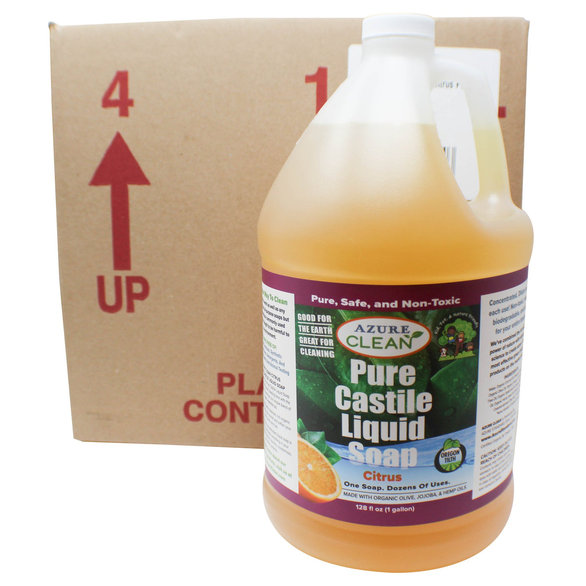 Castile Liquid Soap, Pure, Citrus, Organic