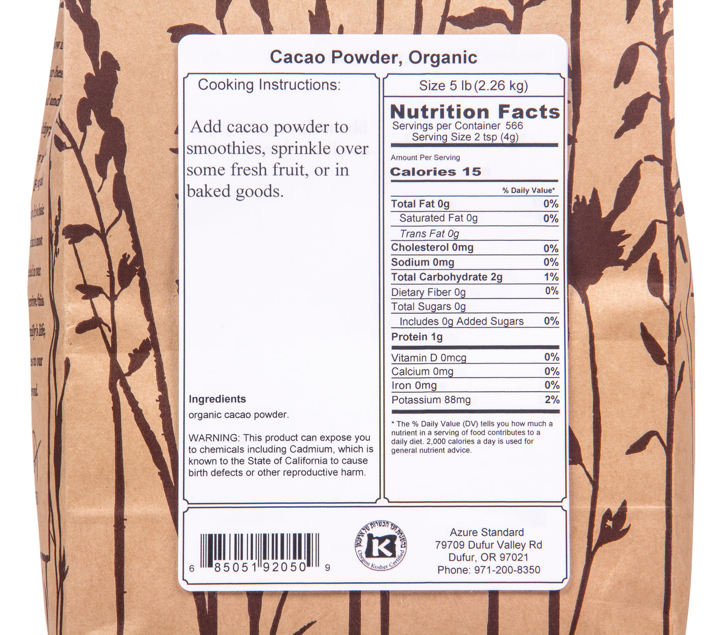 Cacao Powder, Organic