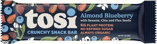Crunchy Snack Bar, Almond Blueberry, Organic