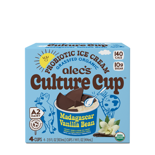 Ice Cream Cup, Madagascar Vanilla Bean, A2, Organic
