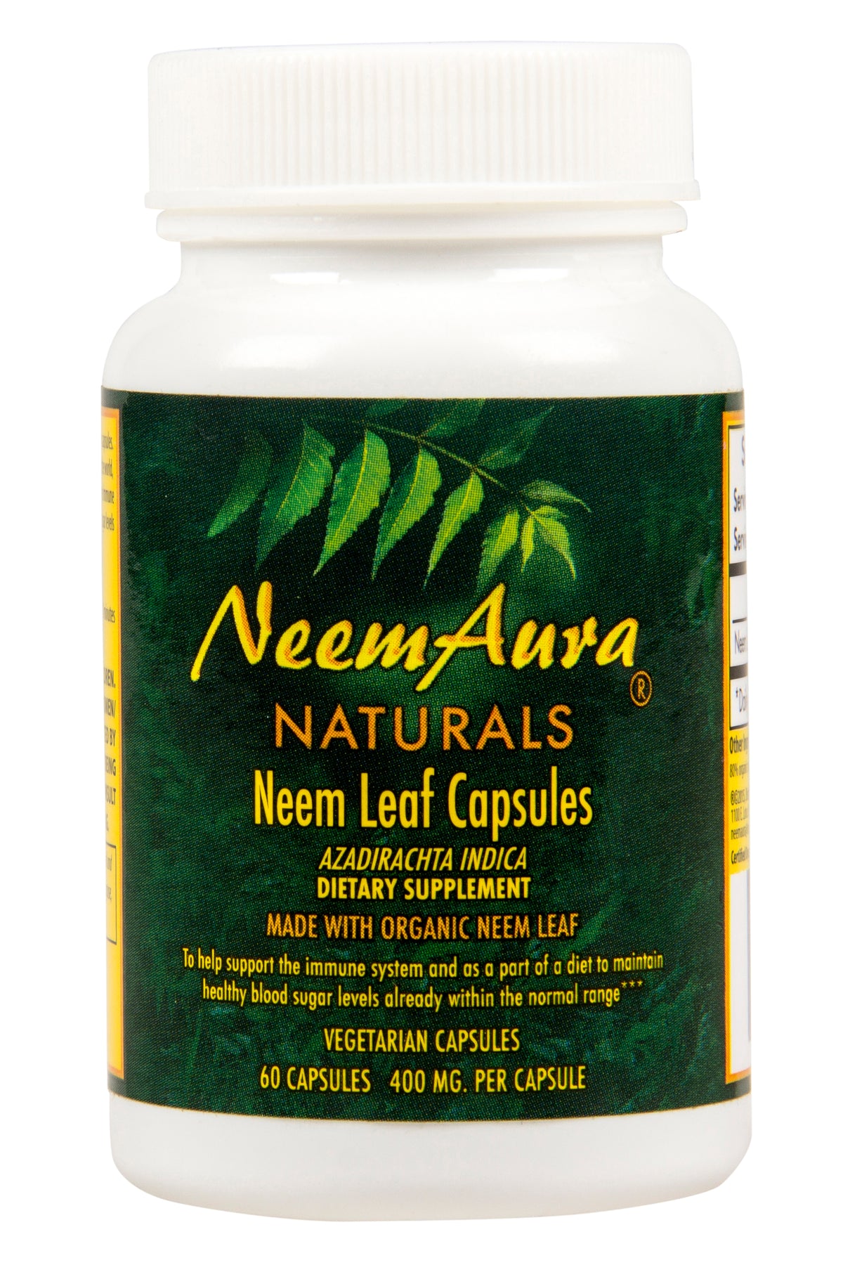 Neem Leaf Extract Capsules, Organic