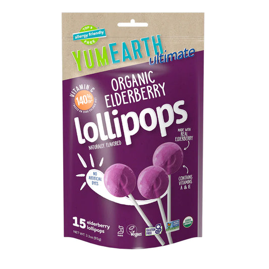 Ultimate Elderberry Lollipops, Organic