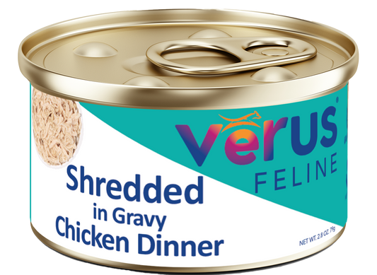 Cat Food, Canned, Shredded Chicken