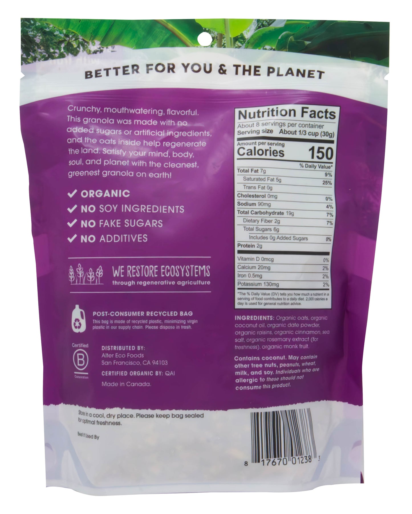 Granola, Cinnamon Raisin, Organic