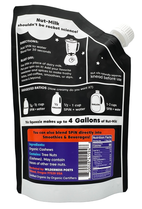 Cashew Milk & Cream Concentrate, Unsweetened, Organic