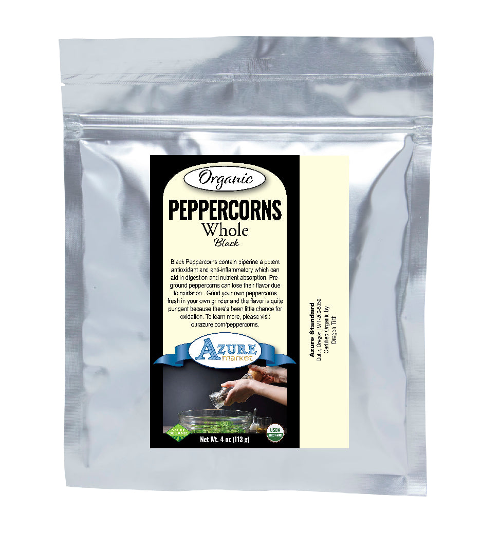 Peppercorns, Whole Black, Organic