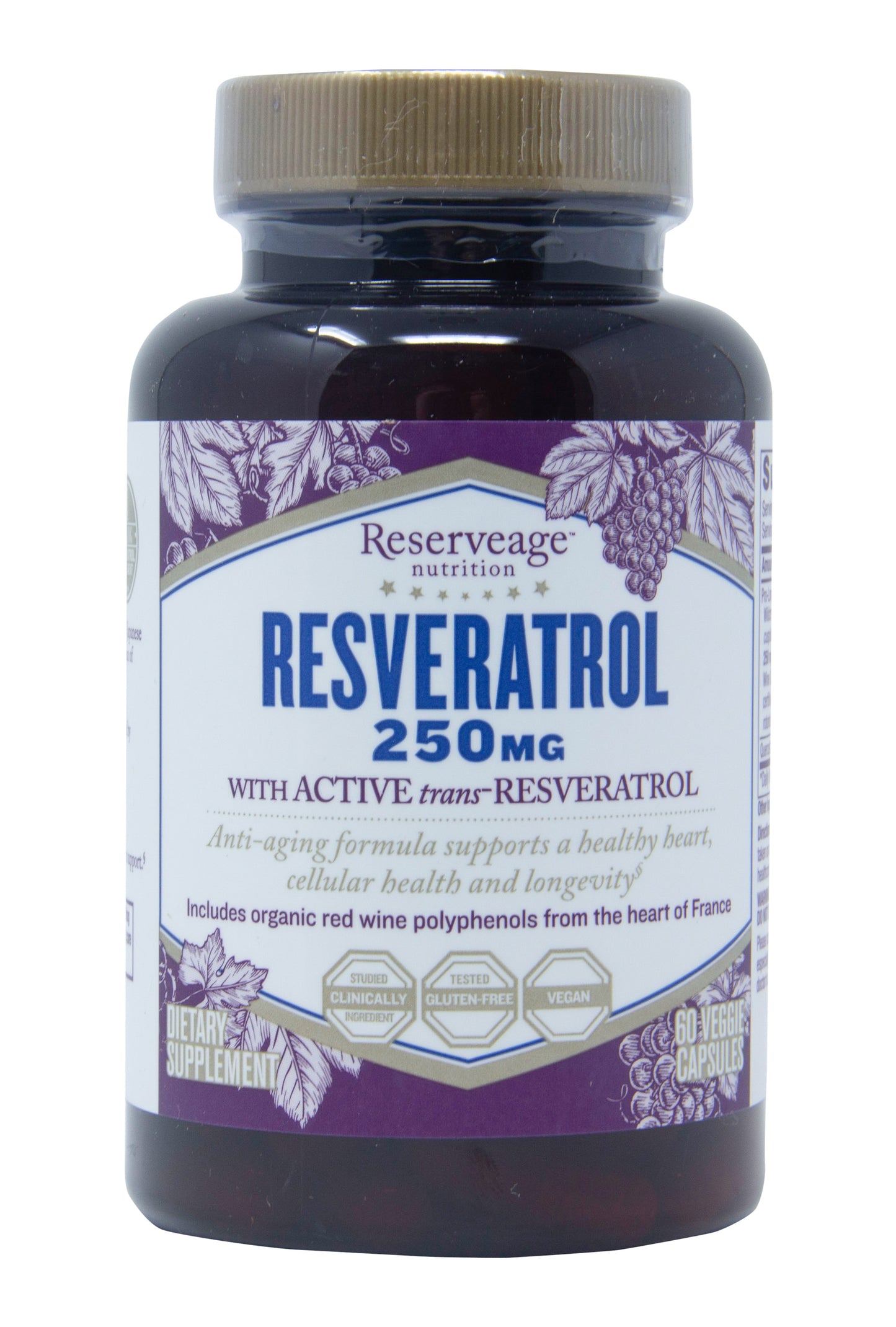 Resveratrol with Active Trans-Resveratrol