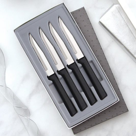 Four Serrated Steak Knives Gift Set