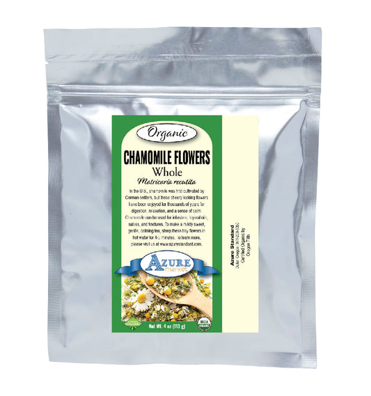 Chamomile Flowers, Whole, Organic