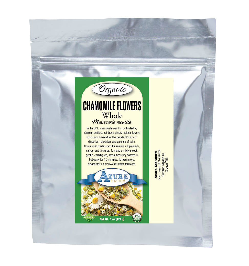 Chamomile Flowers, Whole, Organic