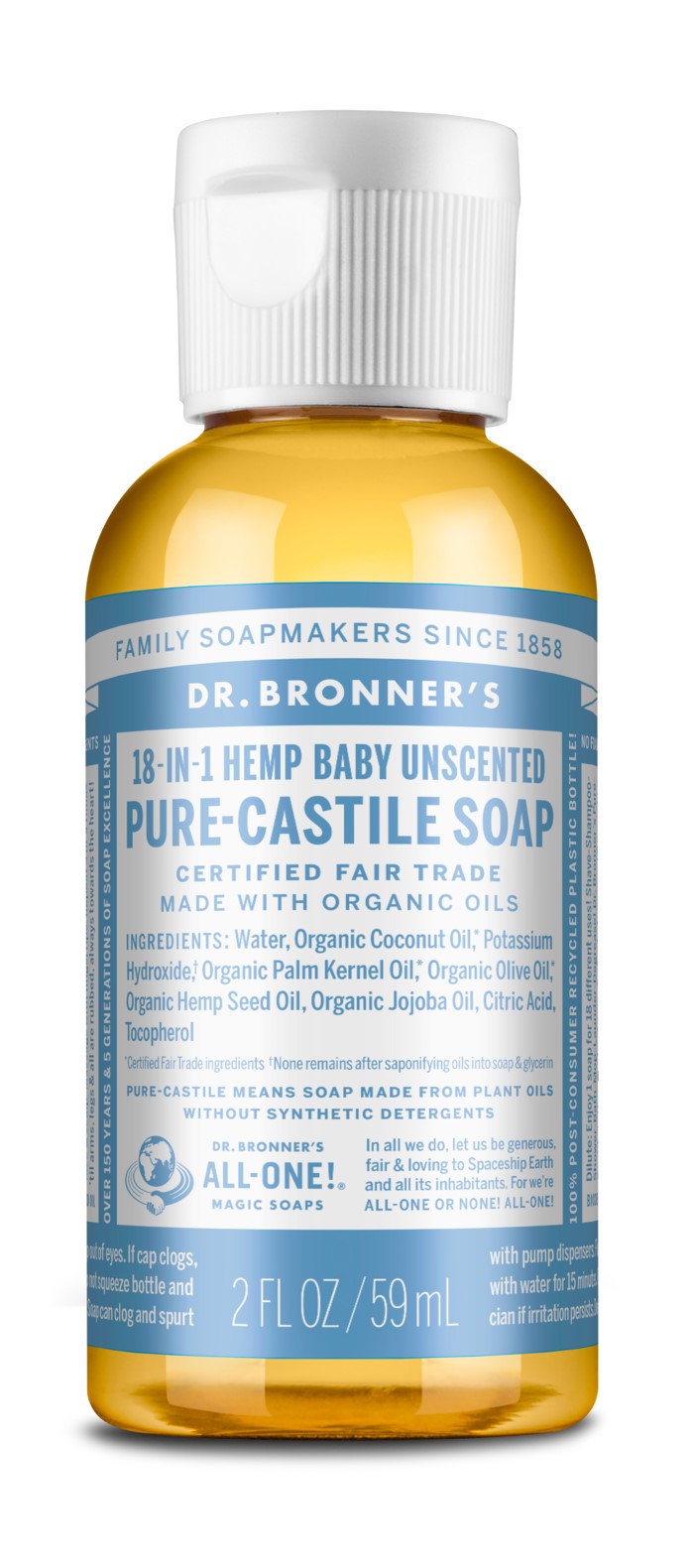 Hemp Baby Mild Pure Castile Soap, Organic