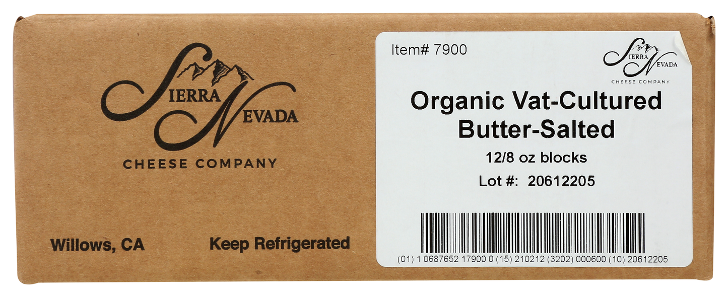 European Butter, Salted, Organic, Vat-Cultured