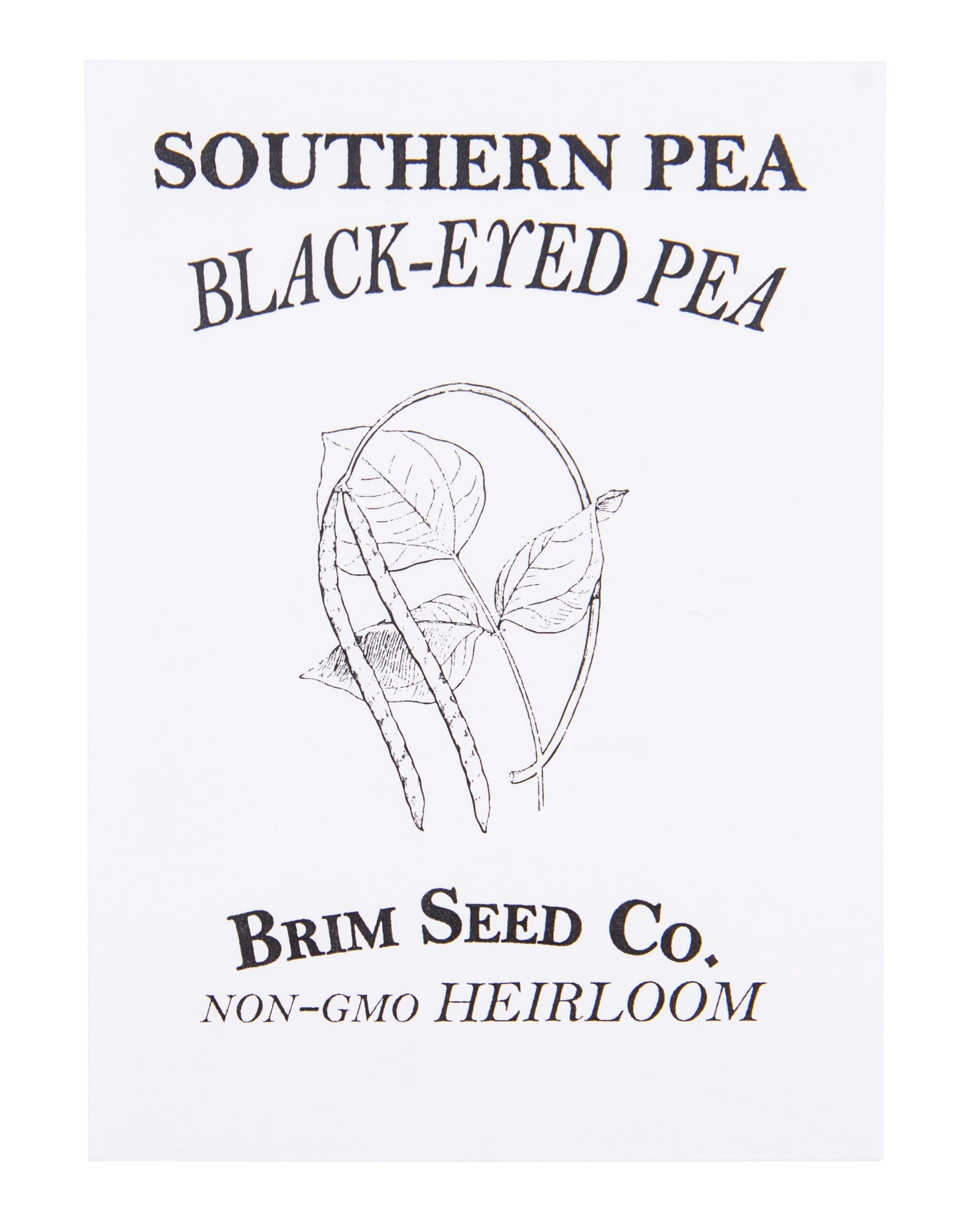 Southern Pea, Black-Eyed Heirloom Seed