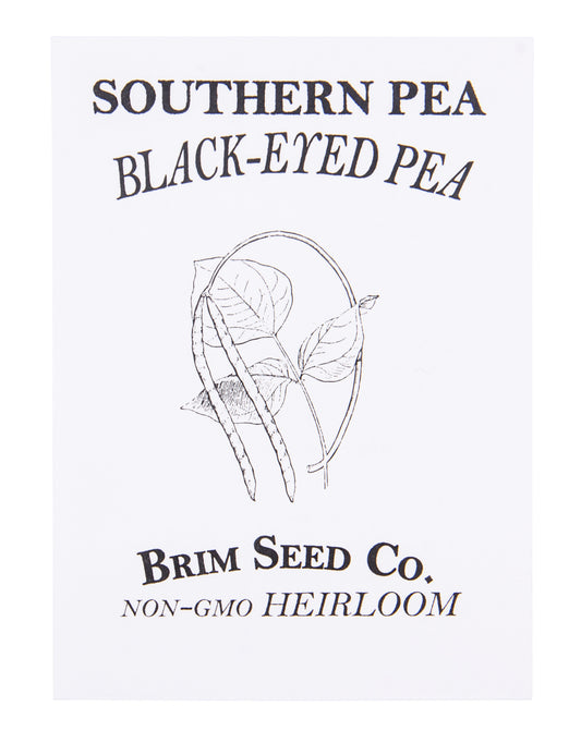 Southern Pea, Black-Eyed Heirloom Seed
