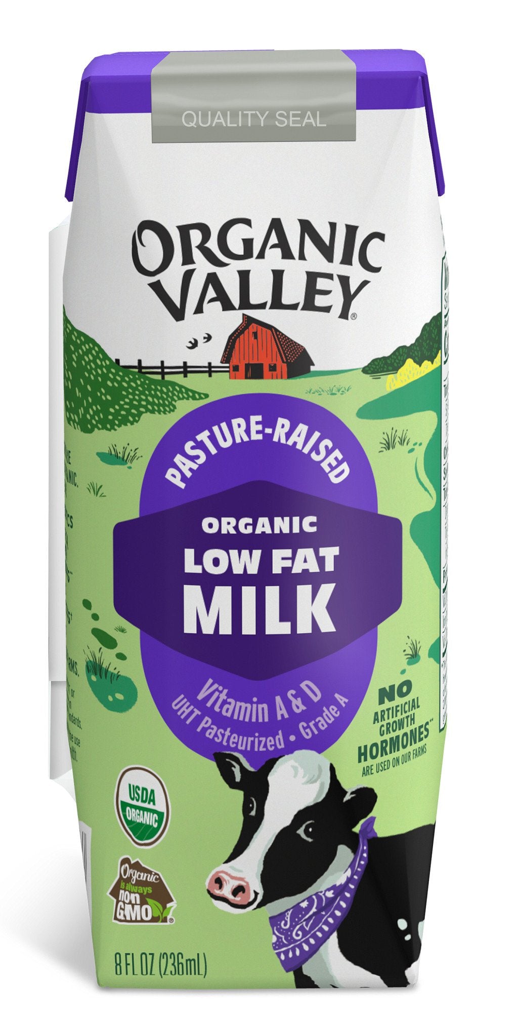 Milk 1% Single Serve, Shelf Stable, Organic