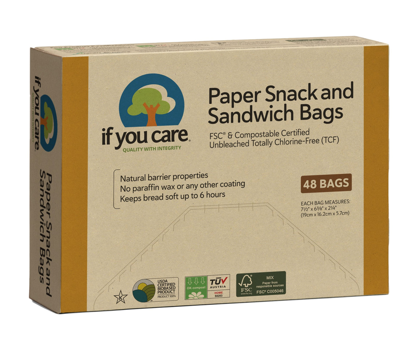 Paper Sandwich Snack Bags