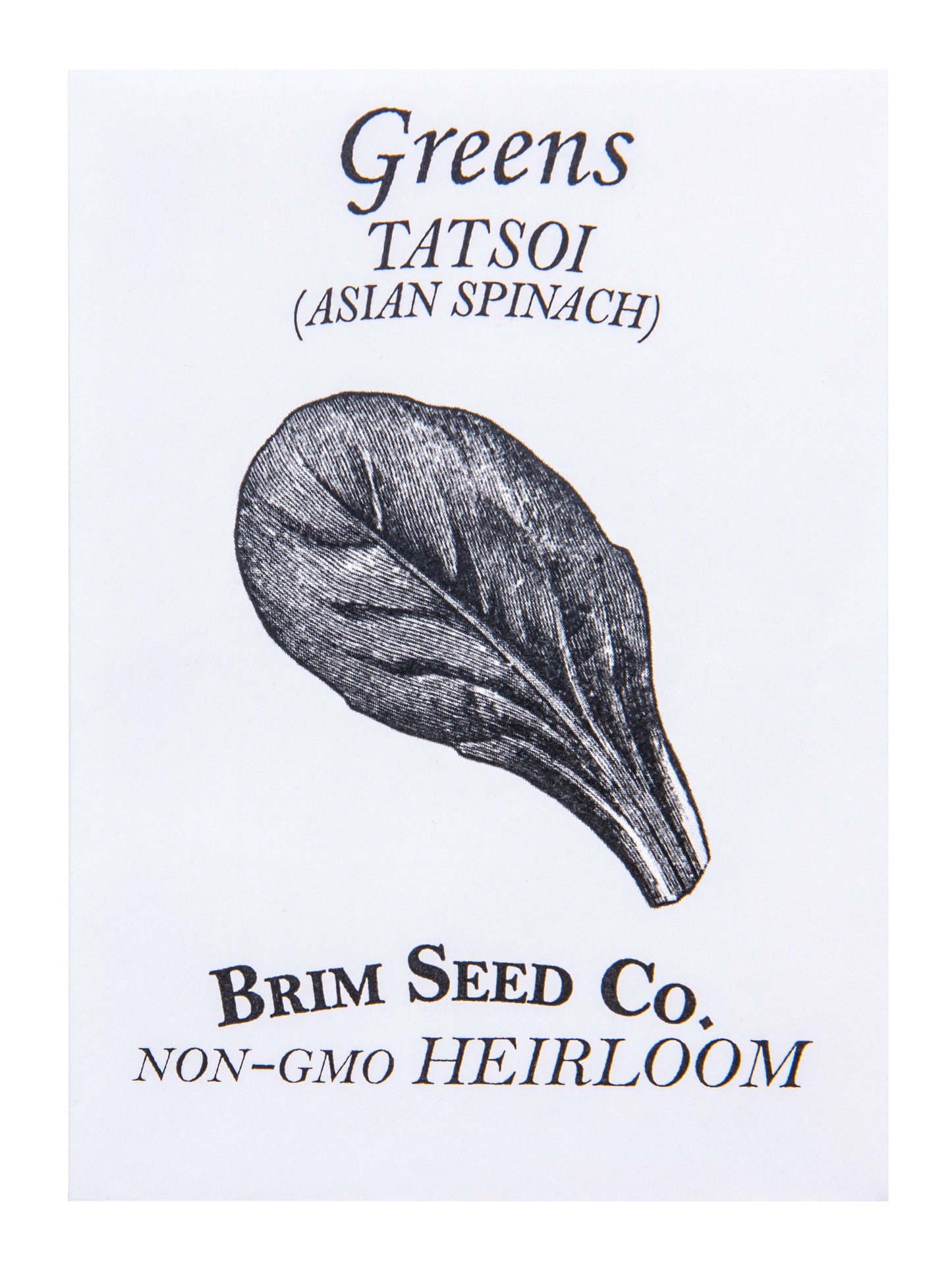 Greens, Tatsoi, Asian Spinach Heirloom Seed
