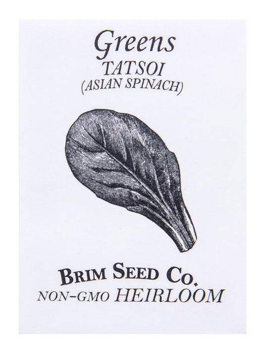 Greens, Tatsoi, Asian Spinach Heirloom Seed