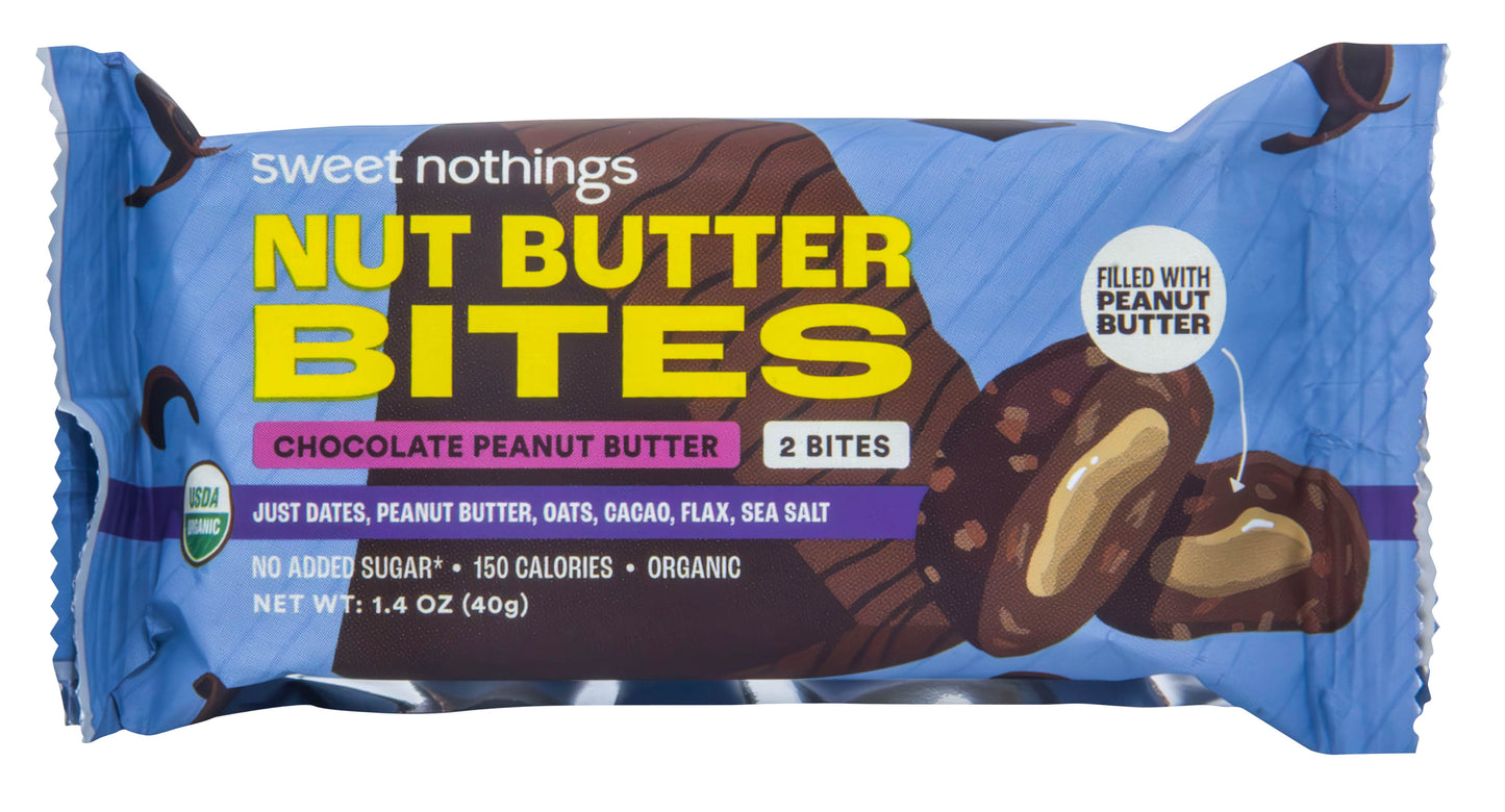 Nut Butter Bites, Chocolate Peanut Butter, Organic