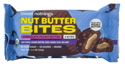 Nut Butter Bites, Chocolate Peanut Butter, Organic