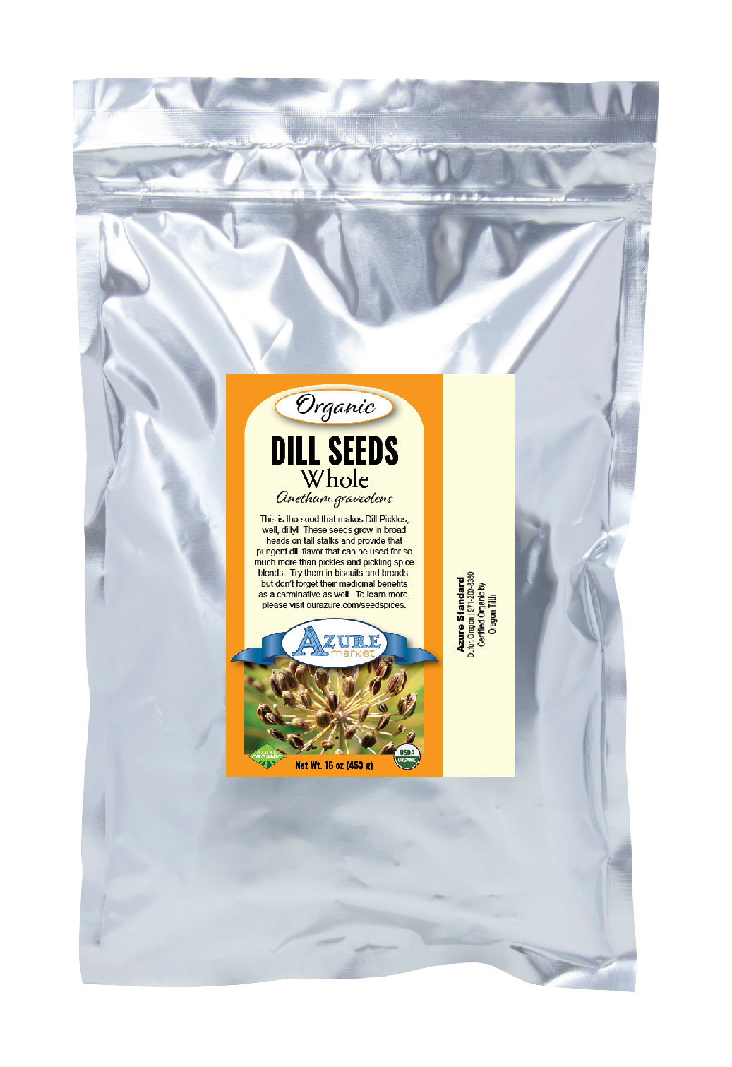 Dill Seeds, Whole, Organic
