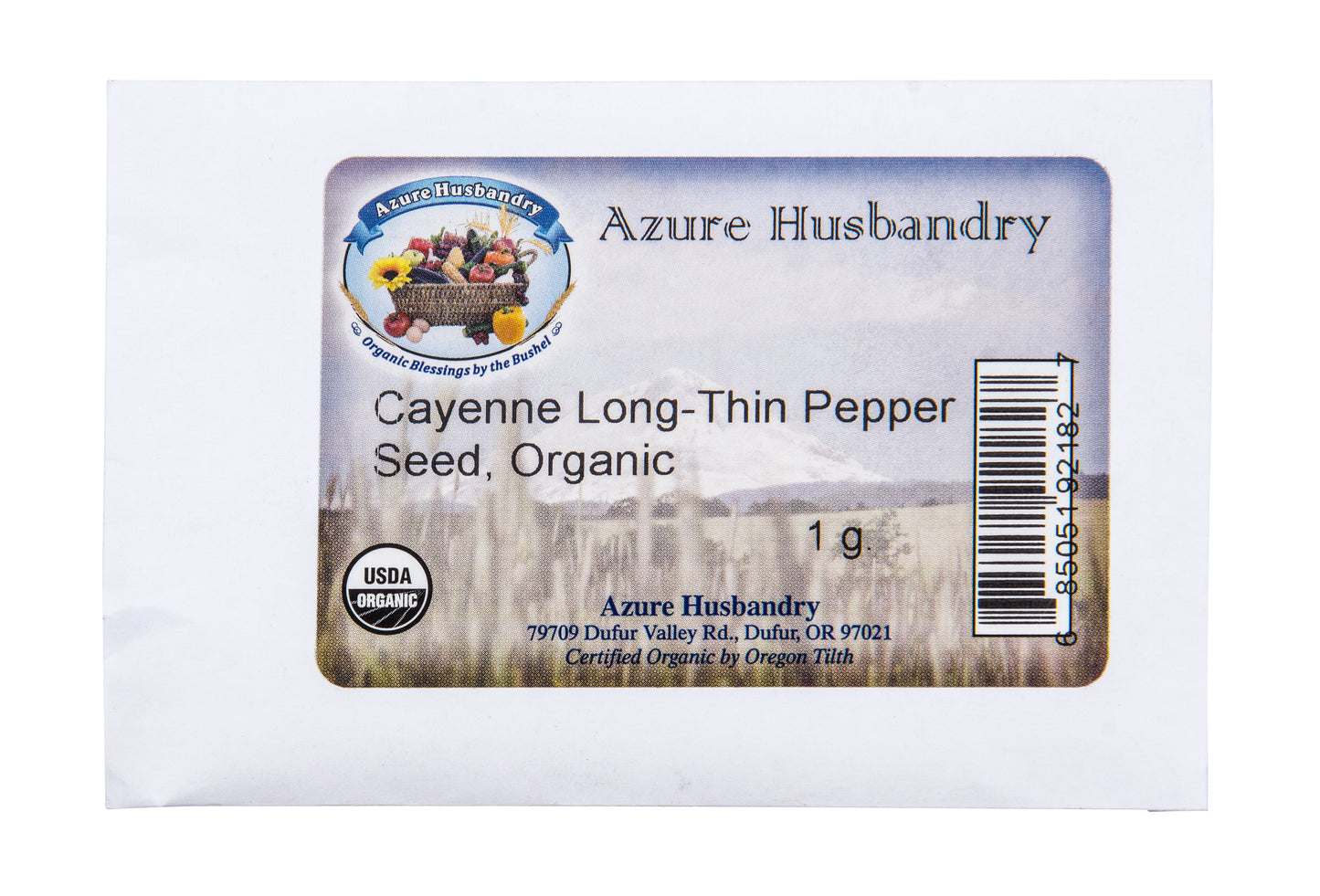 Cayenne Long-Thin Pepper Seed, Organic