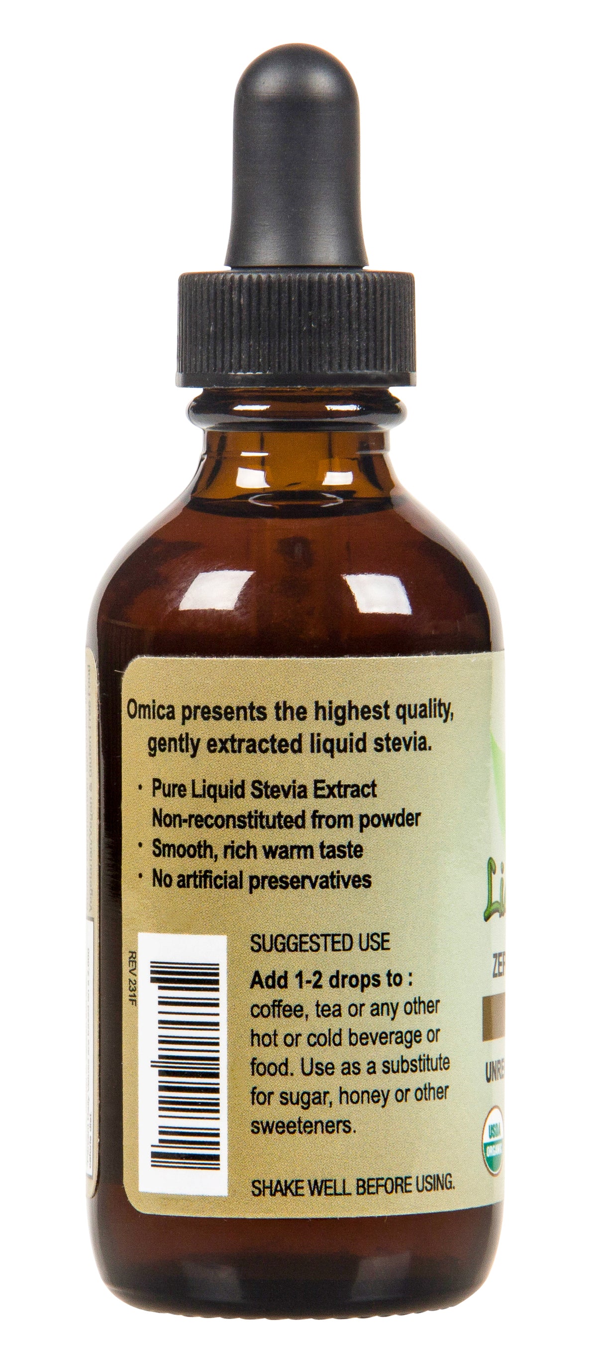 Liquid Stevia Extract, Vanilla, Organic
