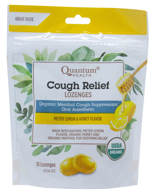 Cough Relief Lozenges, Meyer Lemon & Honey, Organic