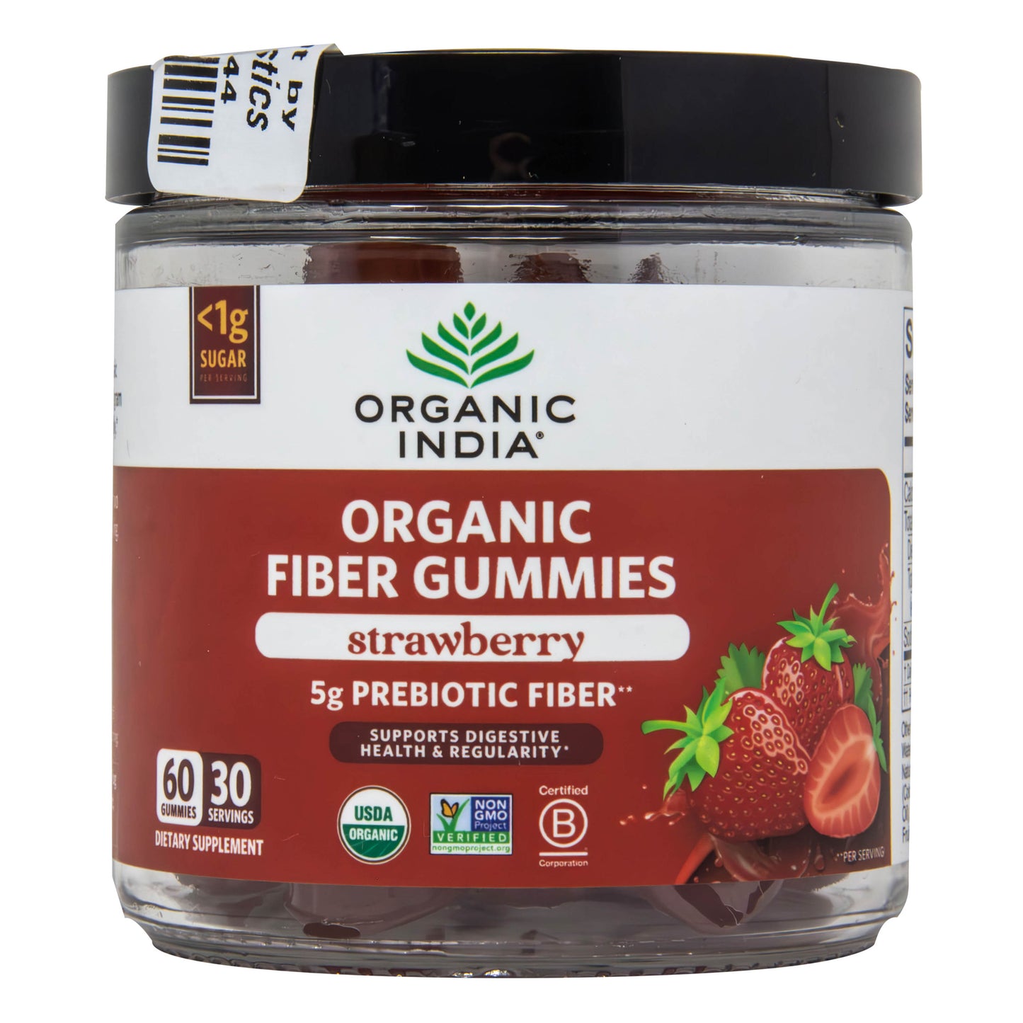 Fiber Gummies, Strawberry, Organic